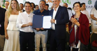 Autoridades anunciam investimentos do BNDES e do Governo do Ceará em infraestrutura urbana, água e tecnologia.